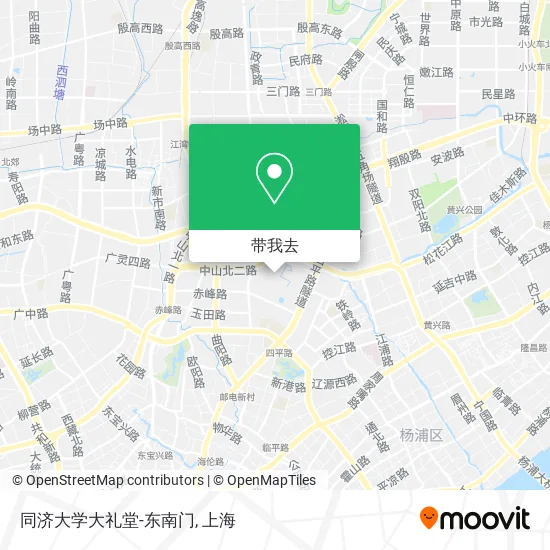 同济大学大礼堂-东南门地图