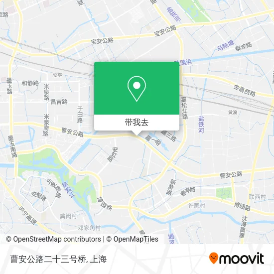 曹安公路二十三号桥地图