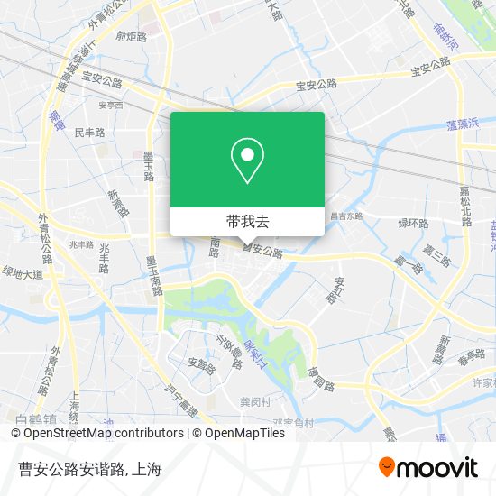 曹安公路安谐路地图