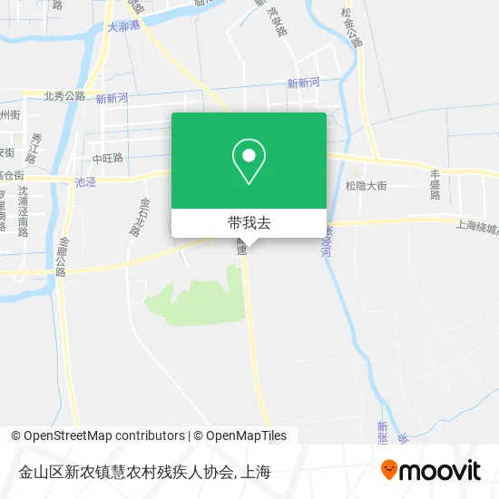 金山区新农镇慧农村残疾人协会地图