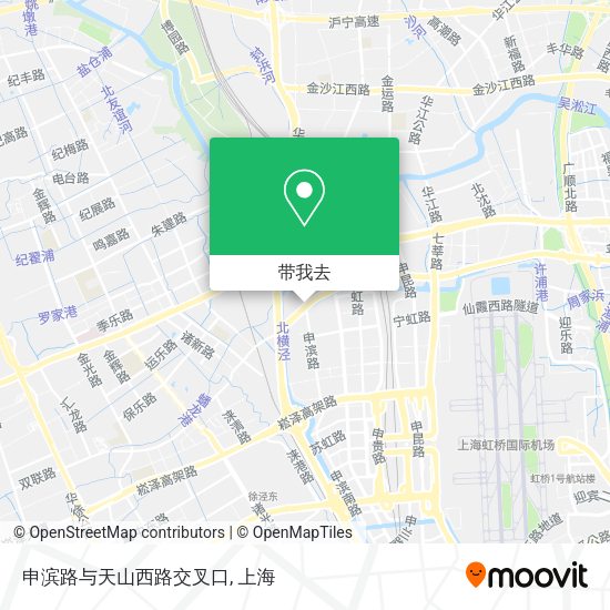 申滨路与天山西路交叉口地图
