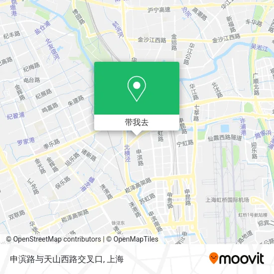 申滨路与天山西路交叉口地图