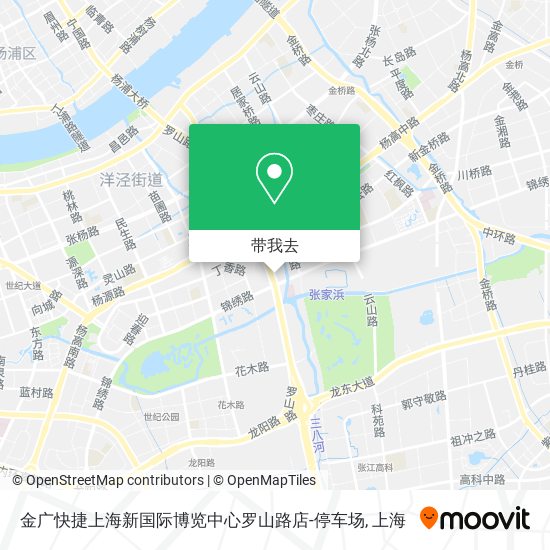 金广快捷上海新国际博览中心罗山路店-停车场地图