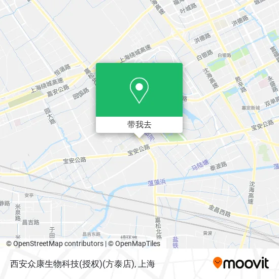 西安众康生物科技(授权)(方泰店)地图