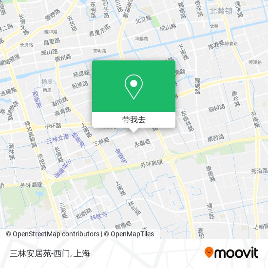 三林安居苑-西门地图