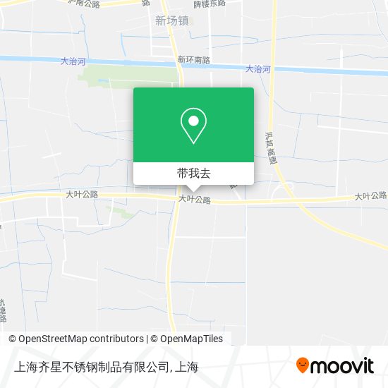 上海齐星不锈钢制品有限公司地图