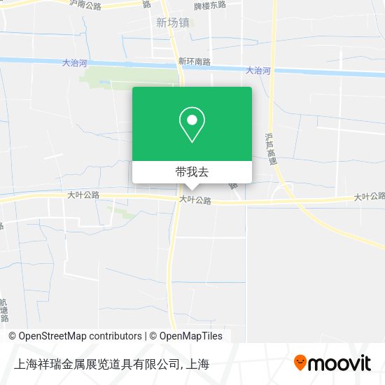 上海祥瑞金属展览道具有限公司地图