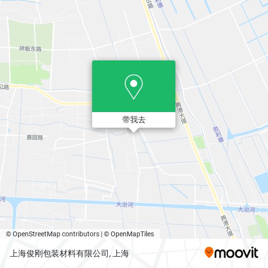 上海俊刚包装材料有限公司地图