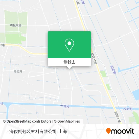 上海俊刚包装材料有限公司地图