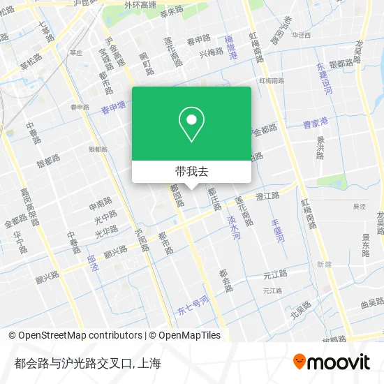 都会路与沪光路交叉口地图
