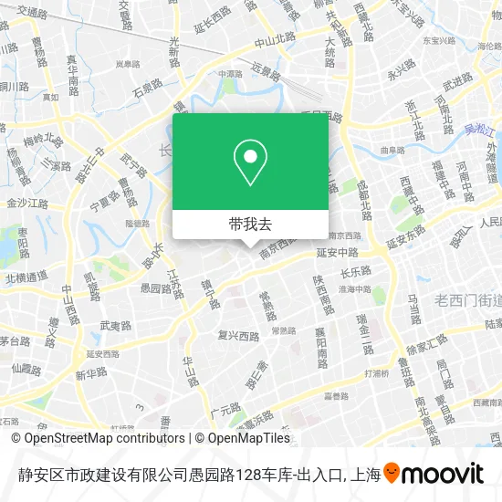 静安区市政建设有限公司愚园路128车库-出入口地图