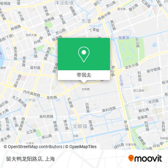 留夫鸭龙阳路店地图
