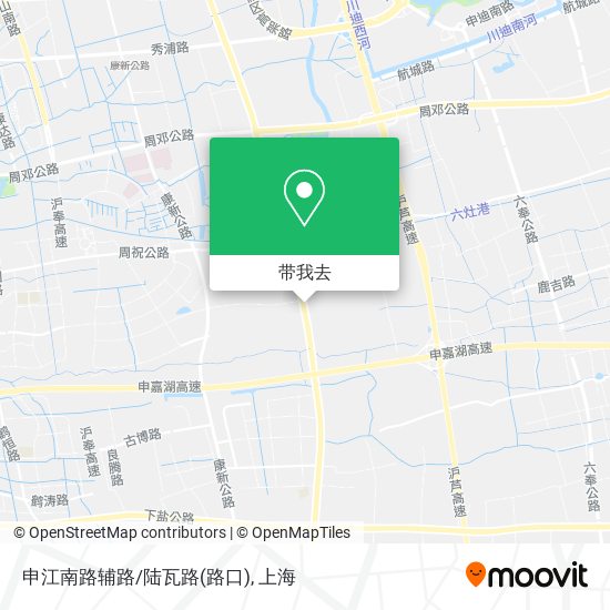 申江南路辅路/陆瓦路(路口)地图