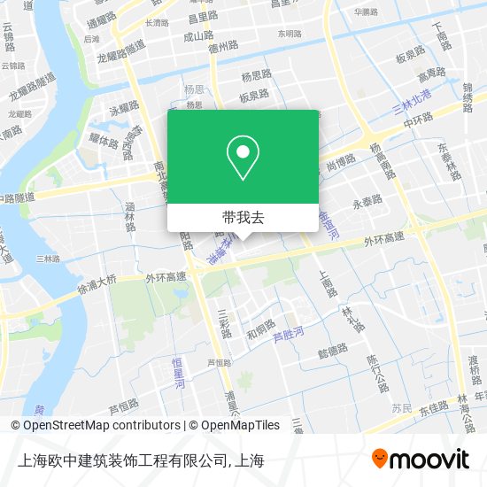 上海欧中建筑装饰工程有限公司地图