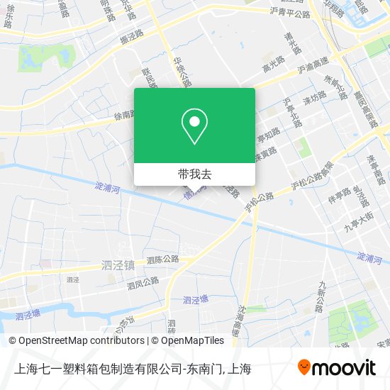 上海七一塑料箱包制造有限公司-东南门地图