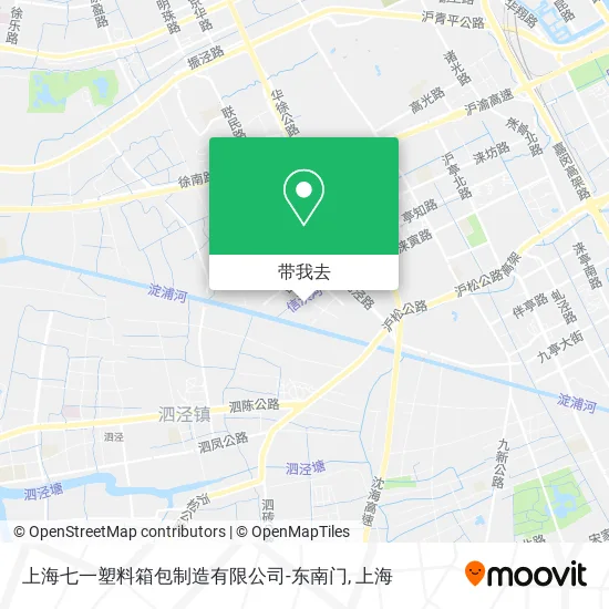 上海七一塑料箱包制造有限公司-东南门地图