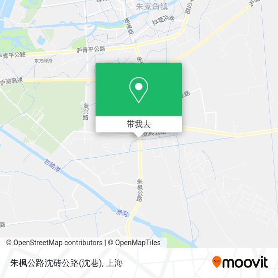 朱枫公路沈砖公路(沈巷)地图