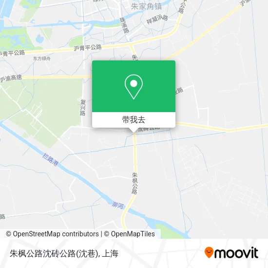 朱枫公路沈砖公路(沈巷)地图