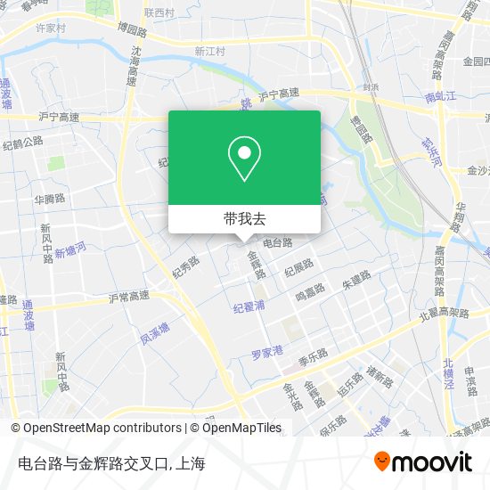 电台路与金辉路交叉口地图