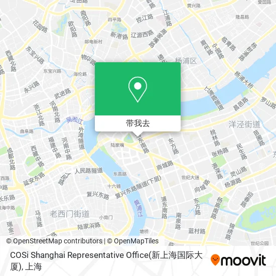 COSi Shanghai Representative Office(新上海国际大厦)地图