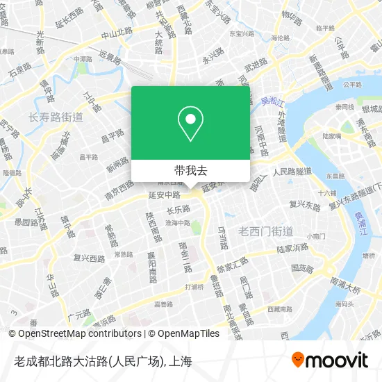 老成都北路大沽路(人民广场)地图