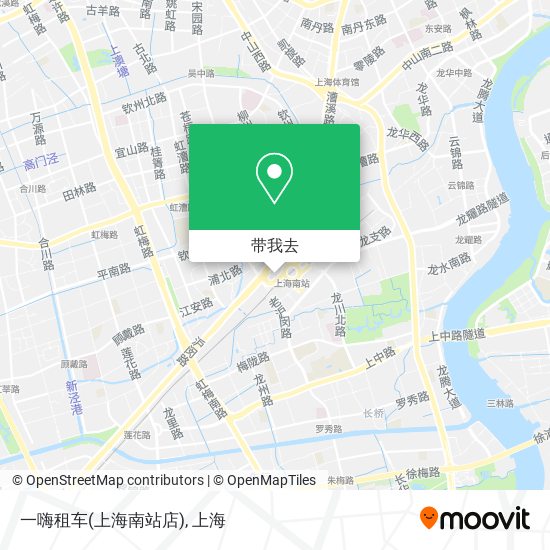 一嗨租车(上海南站店)地图