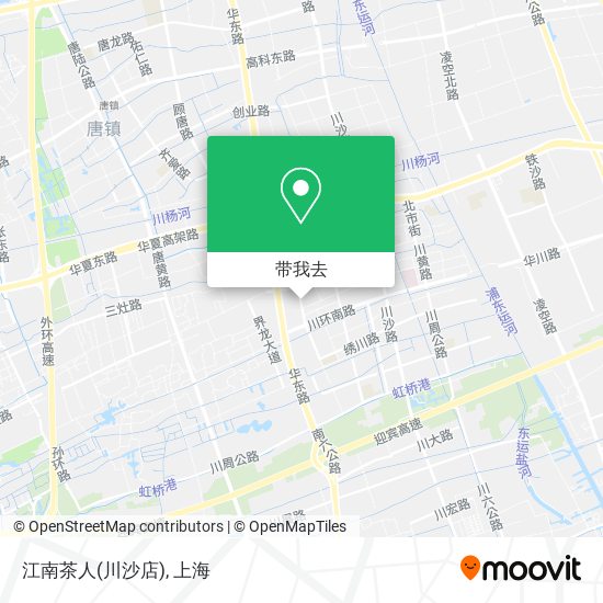 江南茶人(川沙店)地图