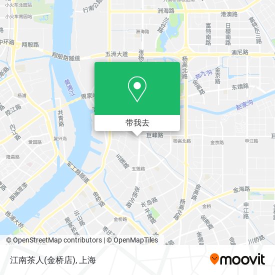 江南茶人(金桥店)地图