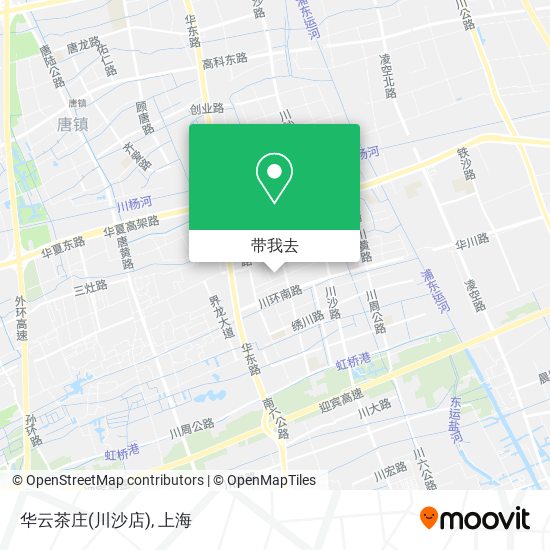 华云茶庄(川沙店)地图