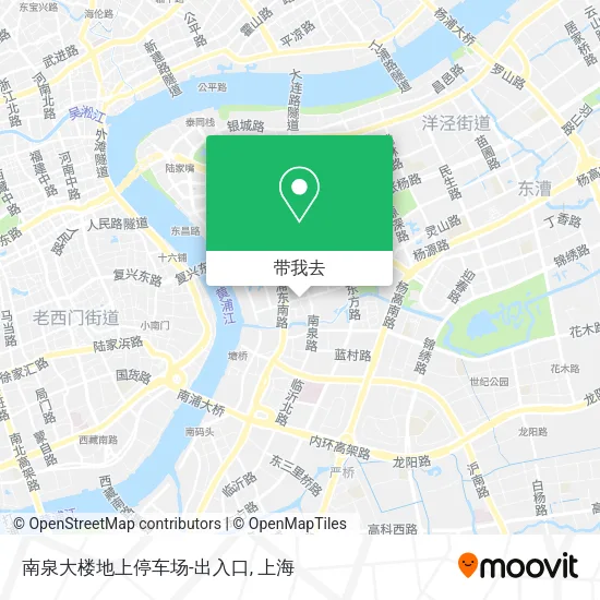 南泉大楼地上停车场-出入口地图