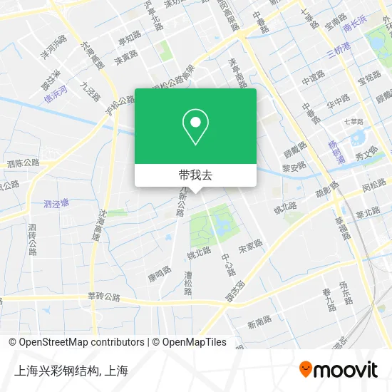 上海兴彩钢结构地图
