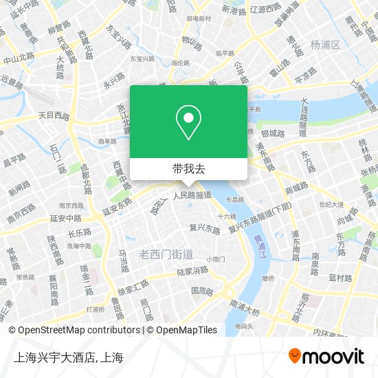 上海兴宇大酒店地图