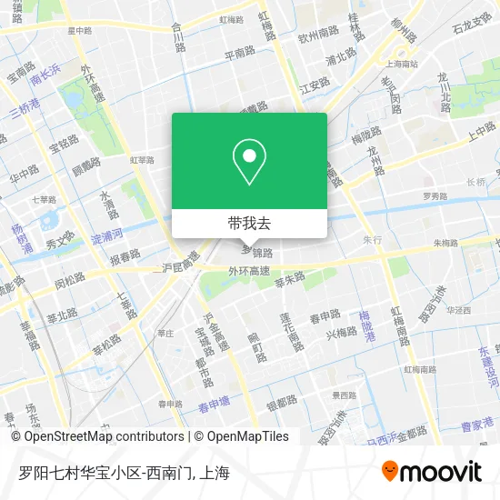罗阳七村华宝小区-西南门地图