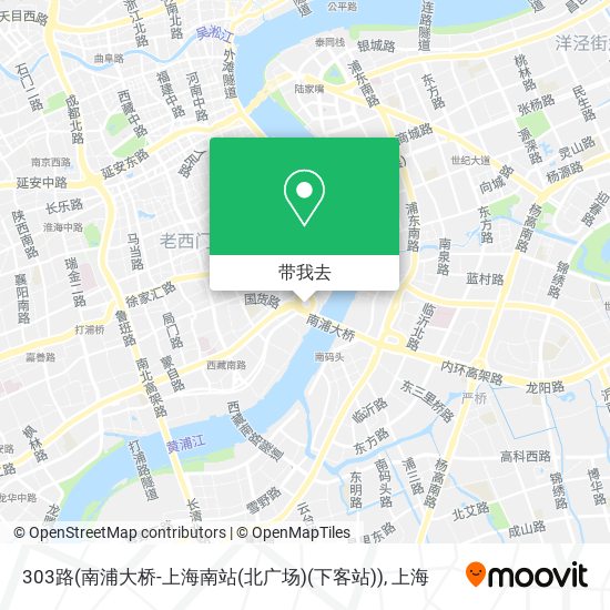 303路(南浦大桥-上海南站(北广场)(下客站))地图