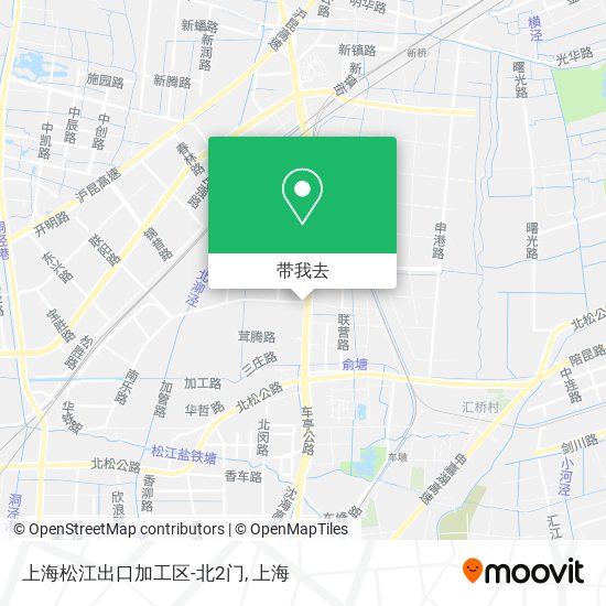 上海松江出口加工区-北2门地图
