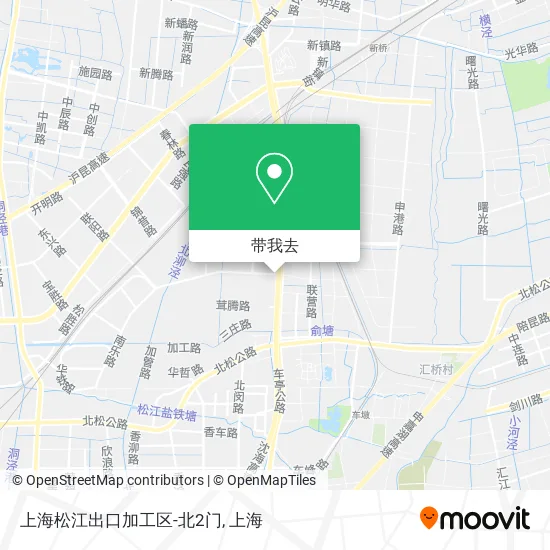 上海松江出口加工区-北2门地图