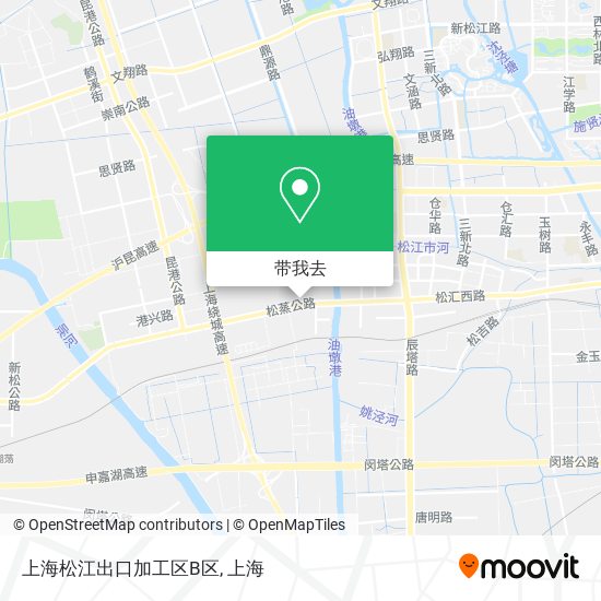 上海松江出口加工区B区地图