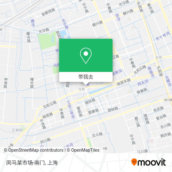 闵马菜市场-南门地图
