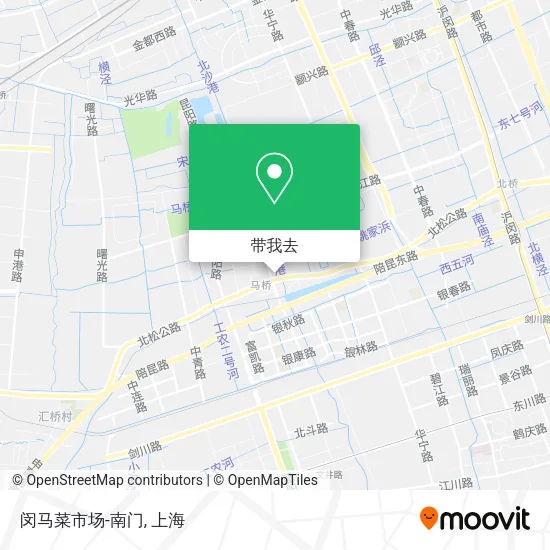 闵马菜市场-南门地图