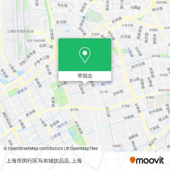 上海市闵行区马布城饮品店地图
