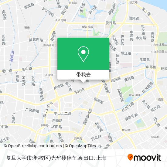 复旦大学(邯郸校区)光华楼停车场-出口地图