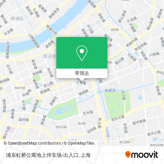 浦东虹桥公寓地上停车场-出入口地图