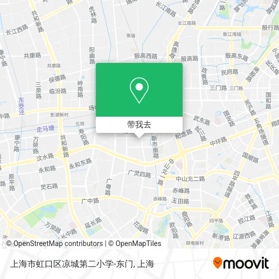上海市虹口区凉城第二小学-东门地图