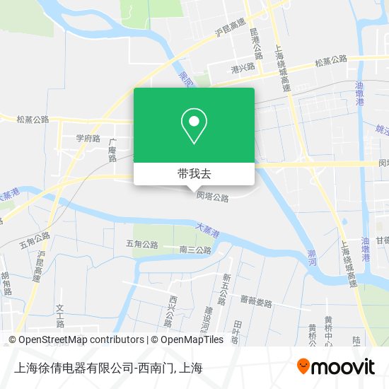 上海徐倩电器有限公司-西南门地图