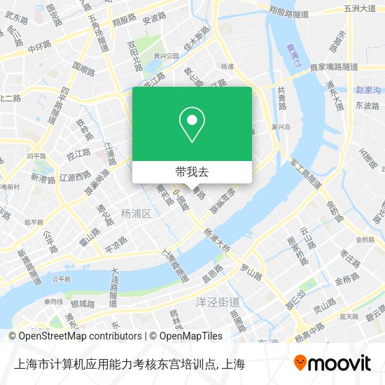 上海市计算机应用能力考核东宫培训点地图