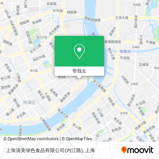 上海清美绿色食品有限公司(内江路)地图