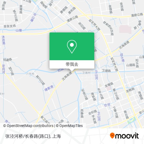 张泾河桥/长春路(路口)地图