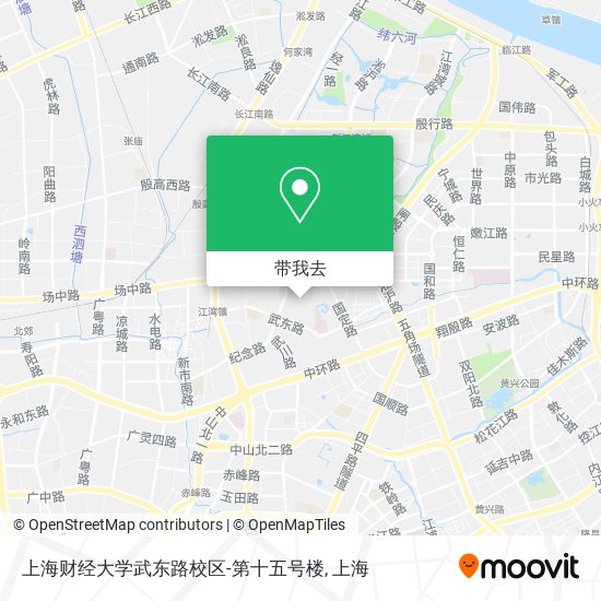 上海财经大学武东路校区-第十五号楼地图