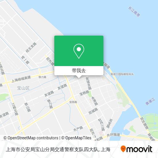 上海市公安局宝山分局交通警察支队四大队地图