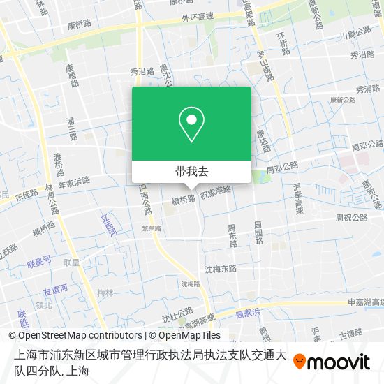 上海市浦东新区城市管理行政执法局执法支队交通大队四分队地图